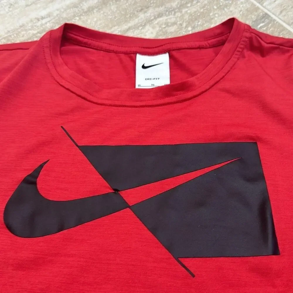 Nike Red and Black T-shirt